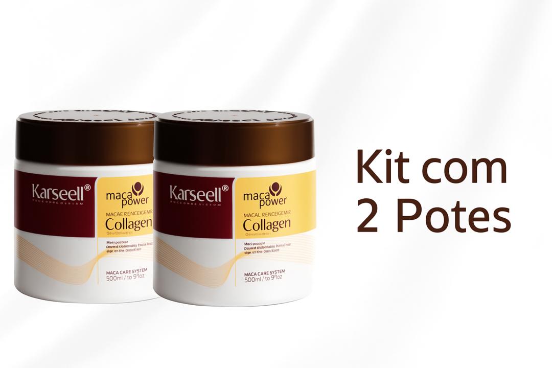 2 Potes Máscara Capilar Karseell