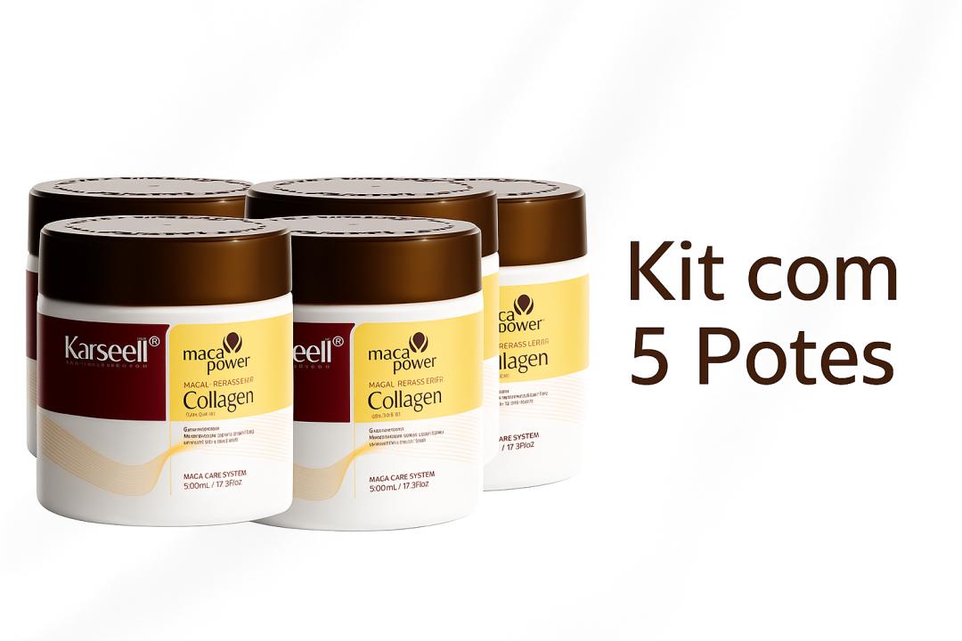 5 Potes Máscara Capilar Karseell