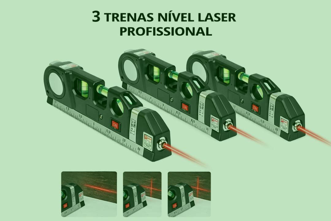 3 Trenas Nivel Laser Profissional