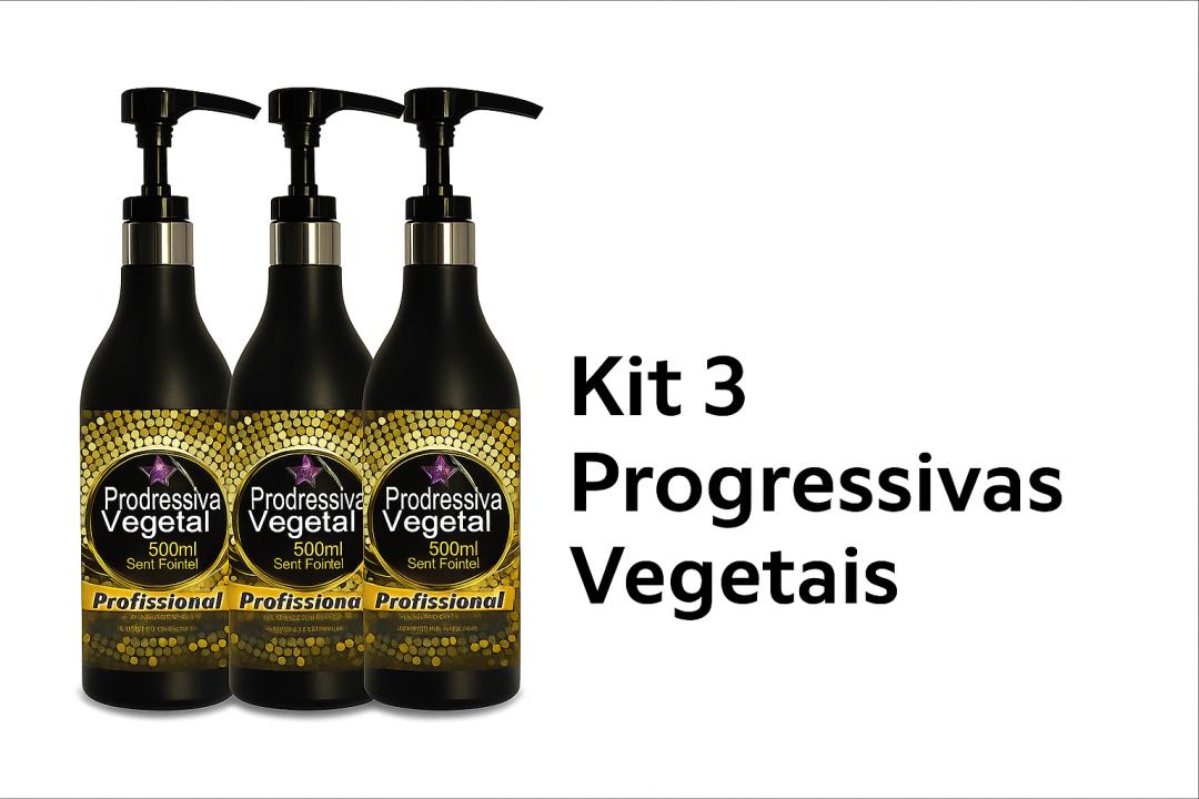 Kit 3 Progressivas Vegetais